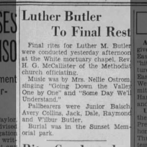 Luther Maxfield Butler