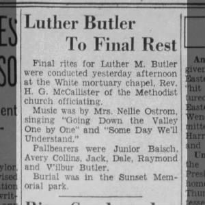 Luther Maxfield Butler